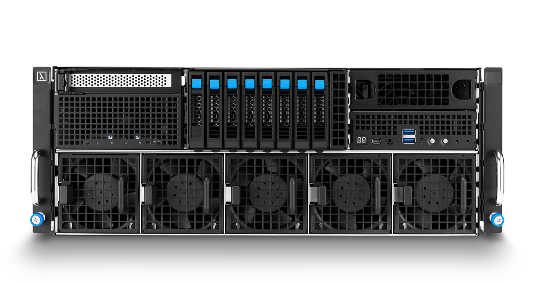 Lambda Scalar MGX server with up to 8x NVIDIA GPUs and AMD EPYC 9005 Series processors